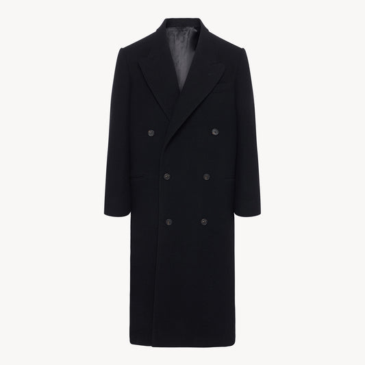 Black Double Breasted Coat (pre-order)