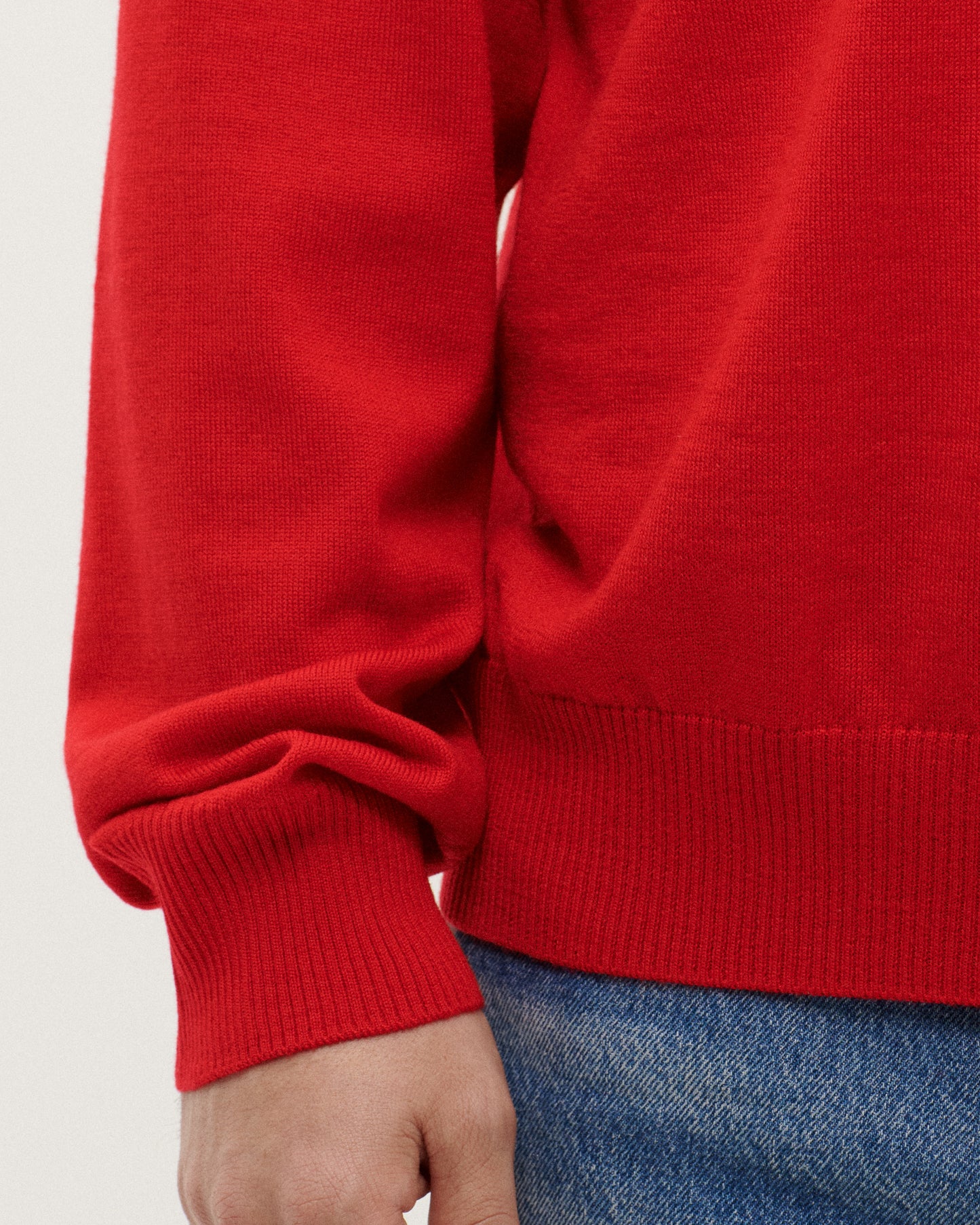 Red Lightweight Crewneck