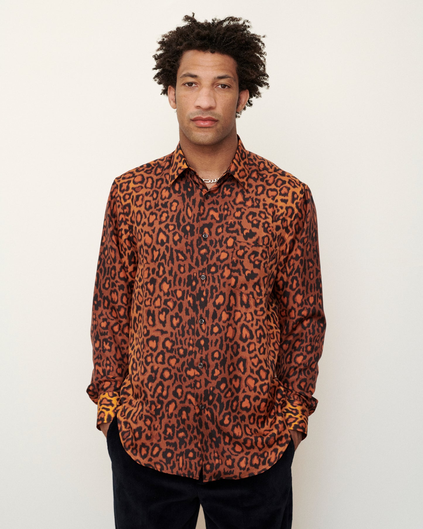 Vintage Leopard  Silk Model One Shirt