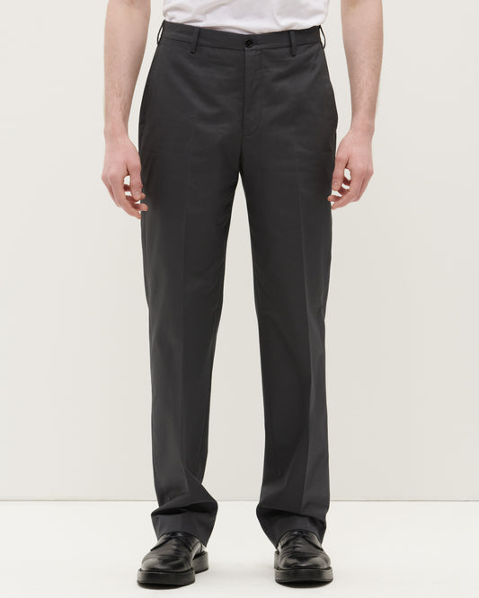 Charcoal Classic Cotton Twill Trouser