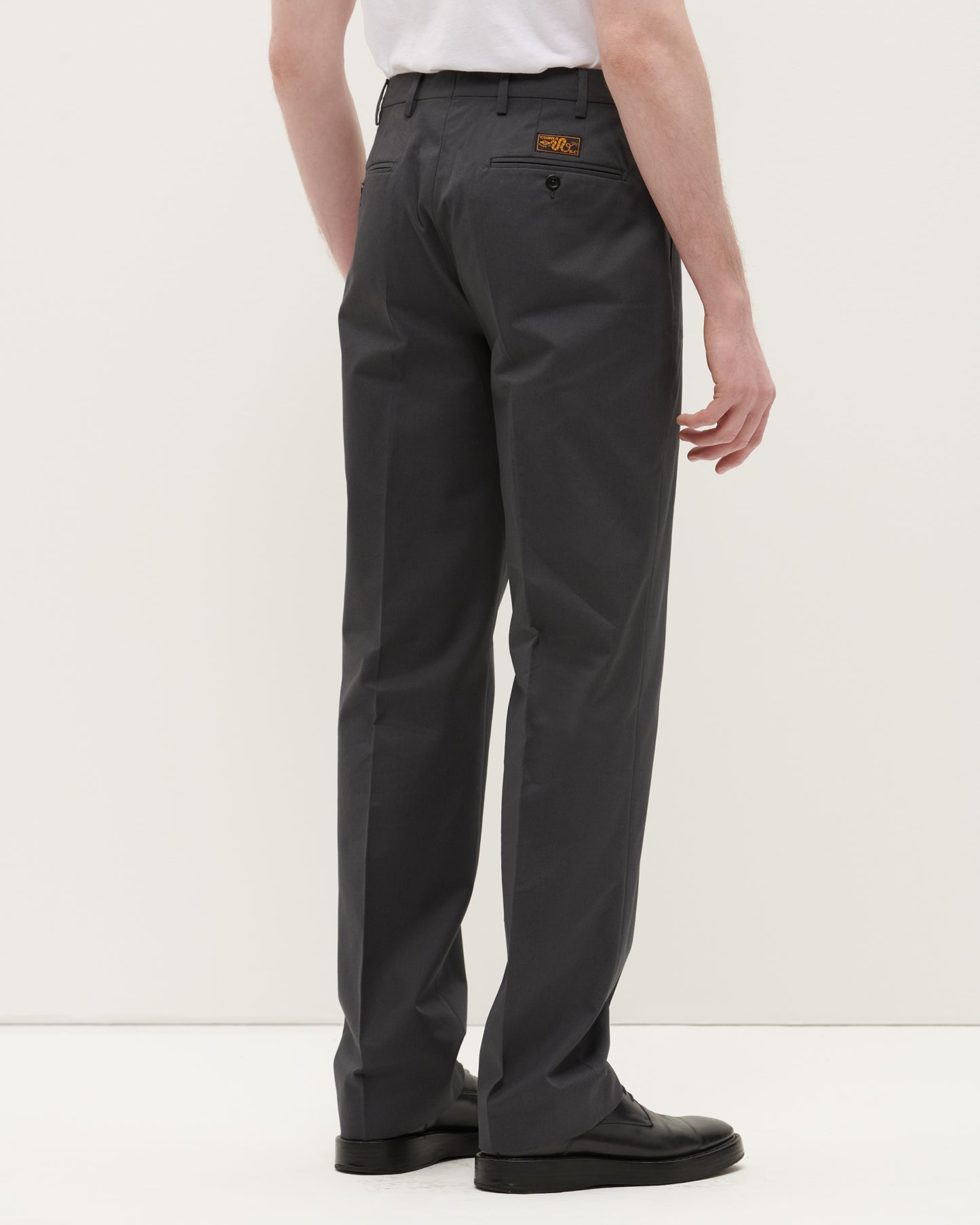 Charcoal Classic Cotton Twill Trouser