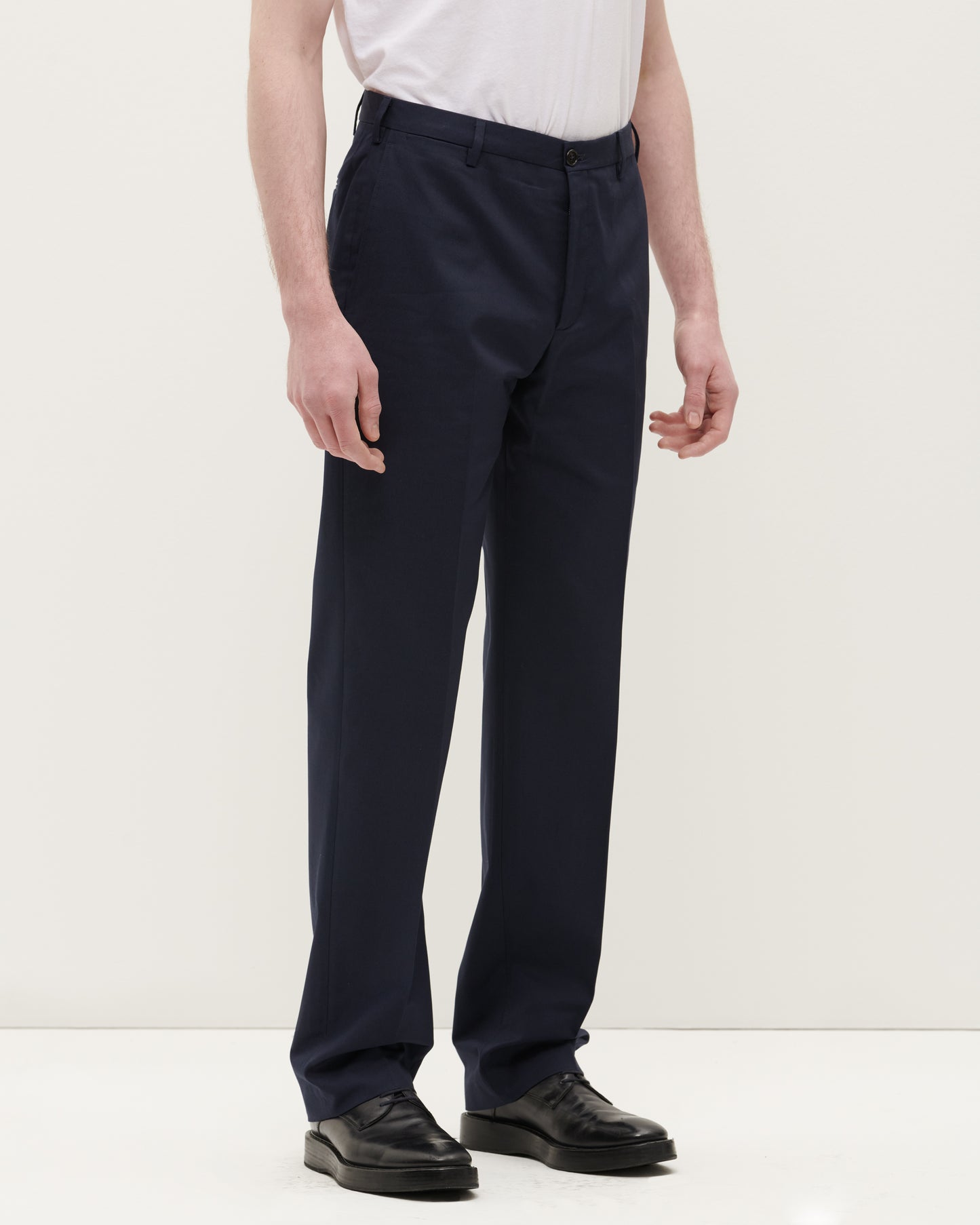 Navy Classic Cotton Twill Trouser