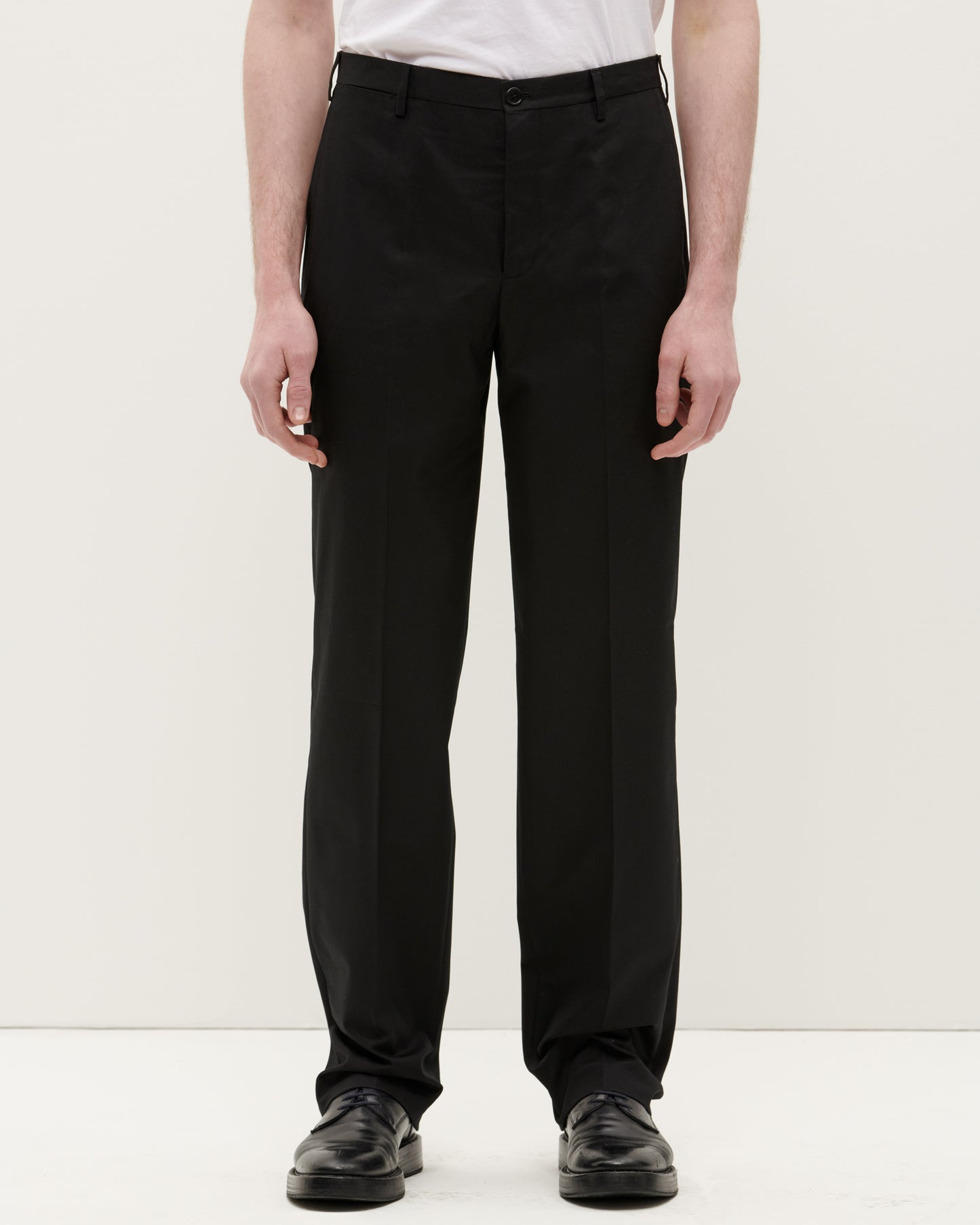 Black Classic Cotton Twill Trouser – Cobra S.C