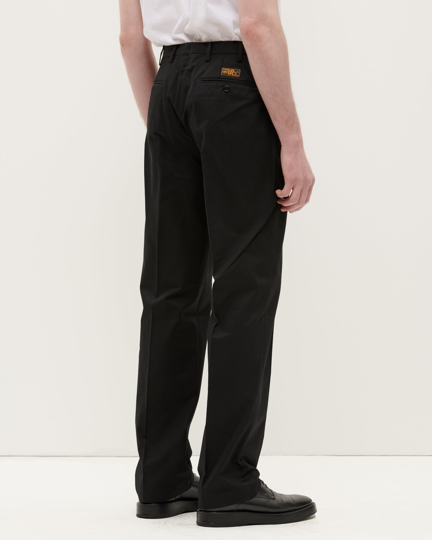 Black Classic Cotton Twill Trouser