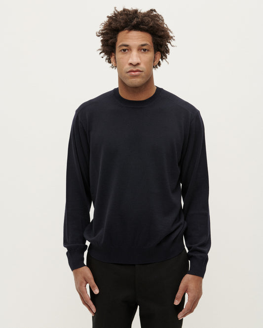 Navy Lightweight Crewneck