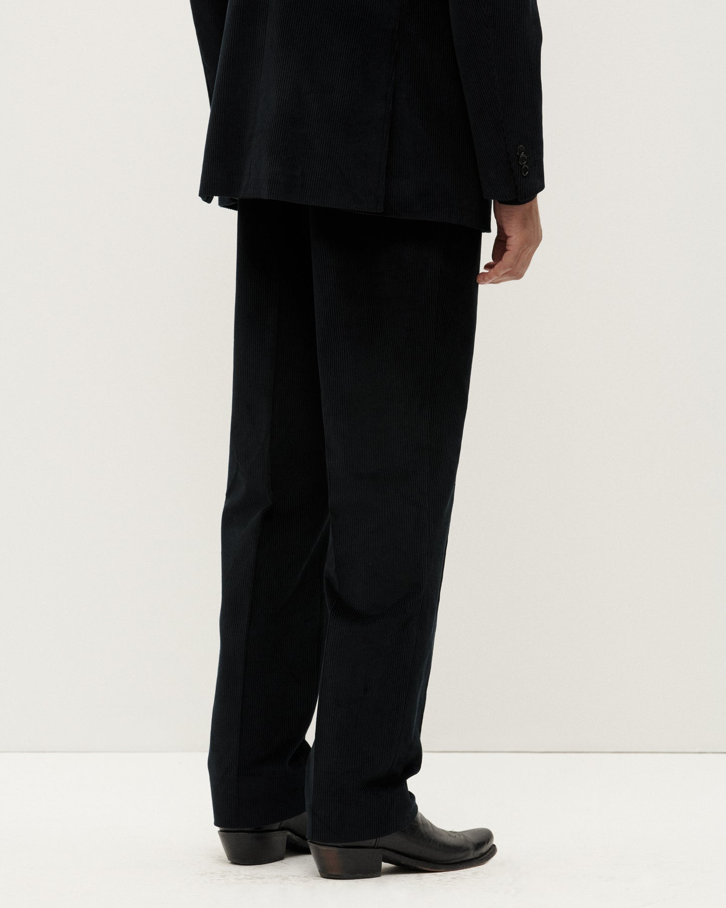 Black Corduroy Artist Suit