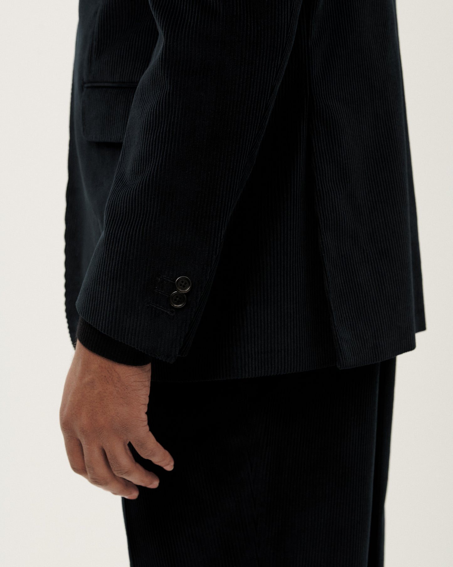 Black Corduroy Artist Suit