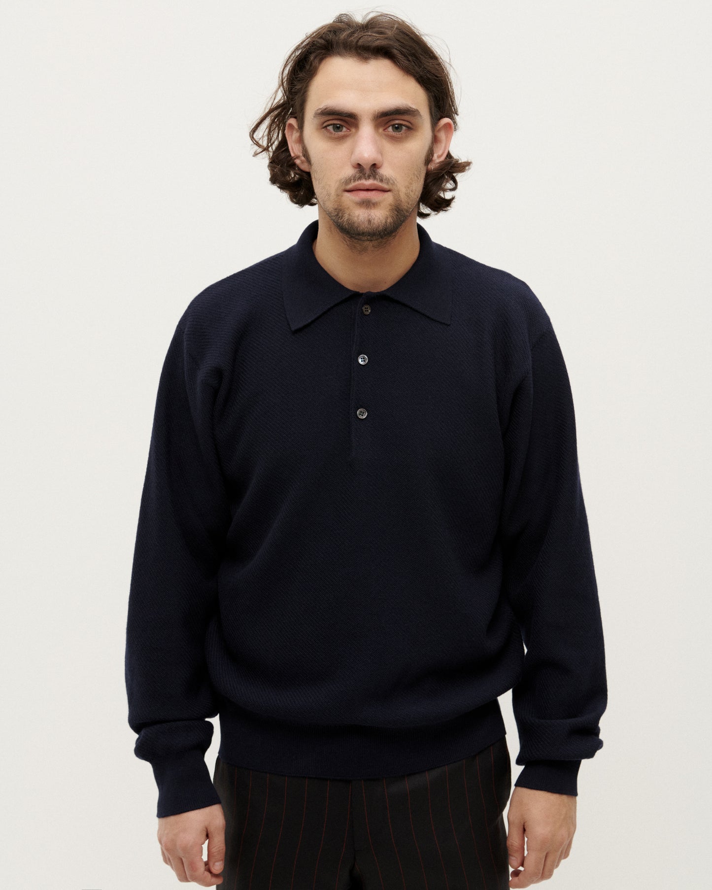 Navy 90'S Polo