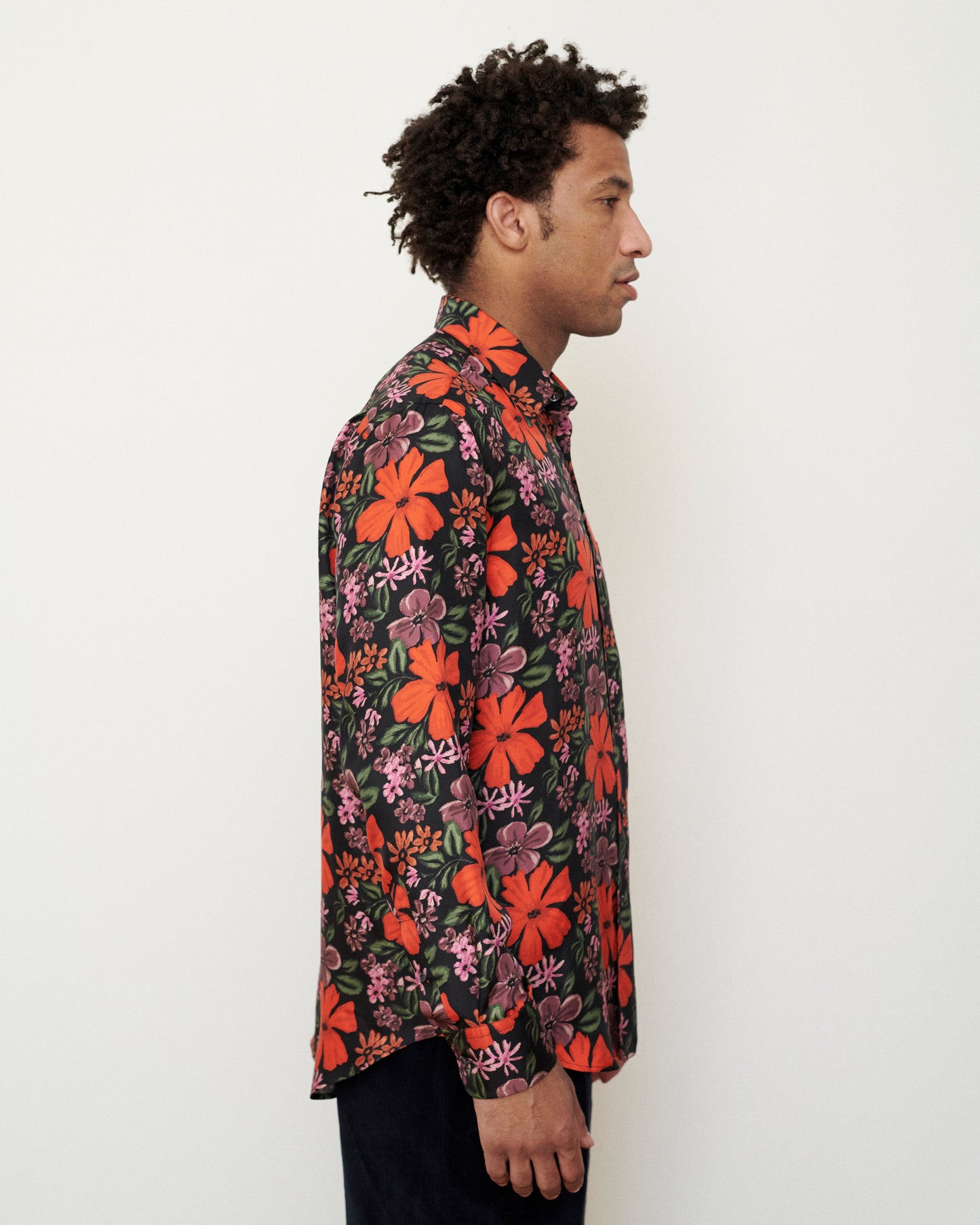 Indie Floral Silk Model One Shirt