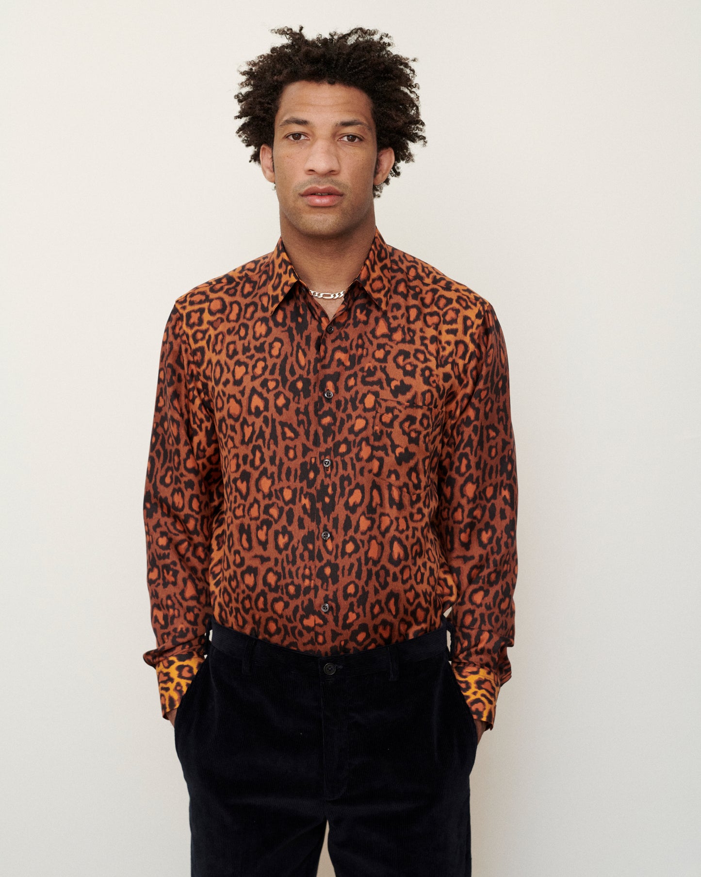 Vintage Leopard  Silk Model One Shirt