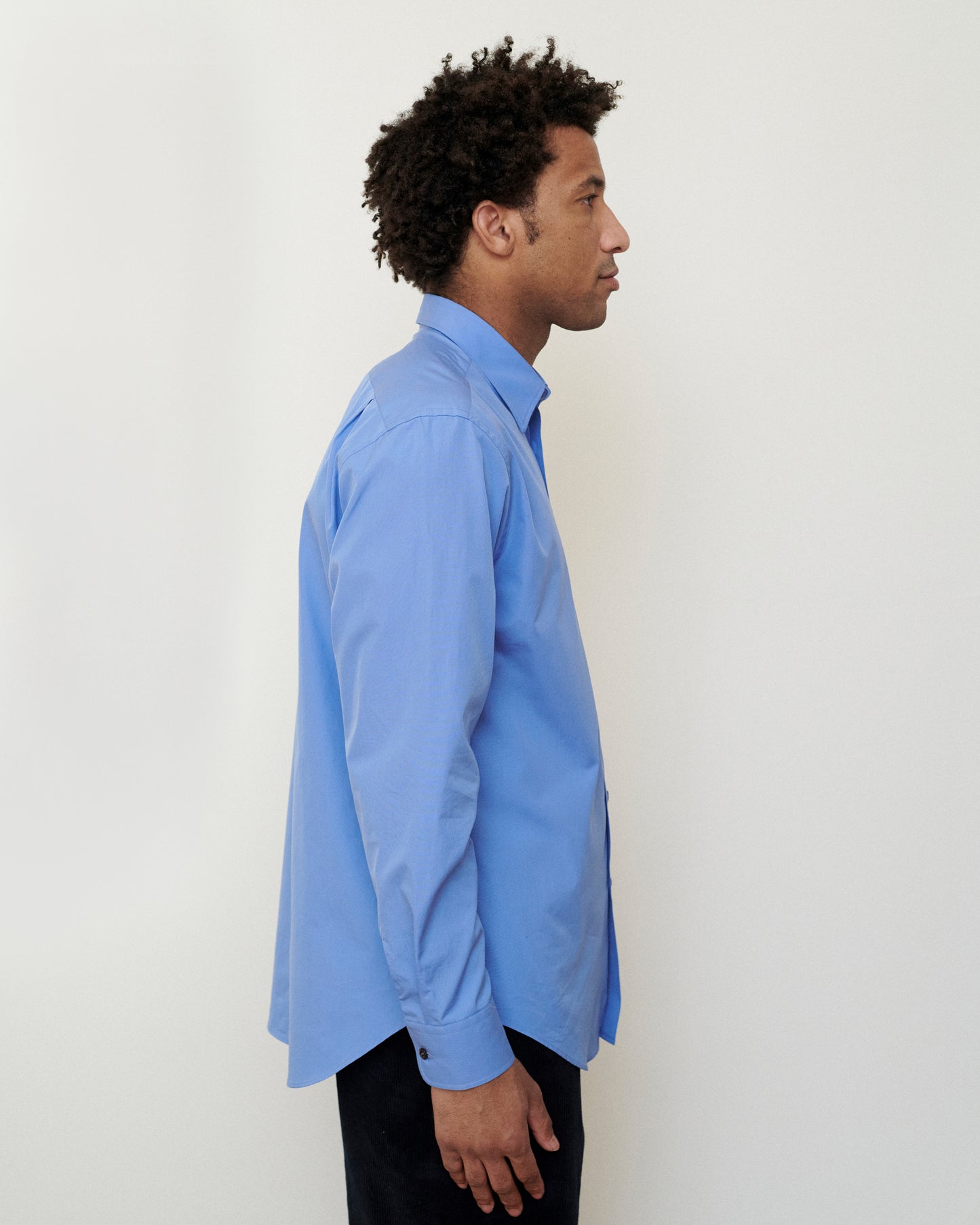 Chalk Blue Cotton Liam Shirt