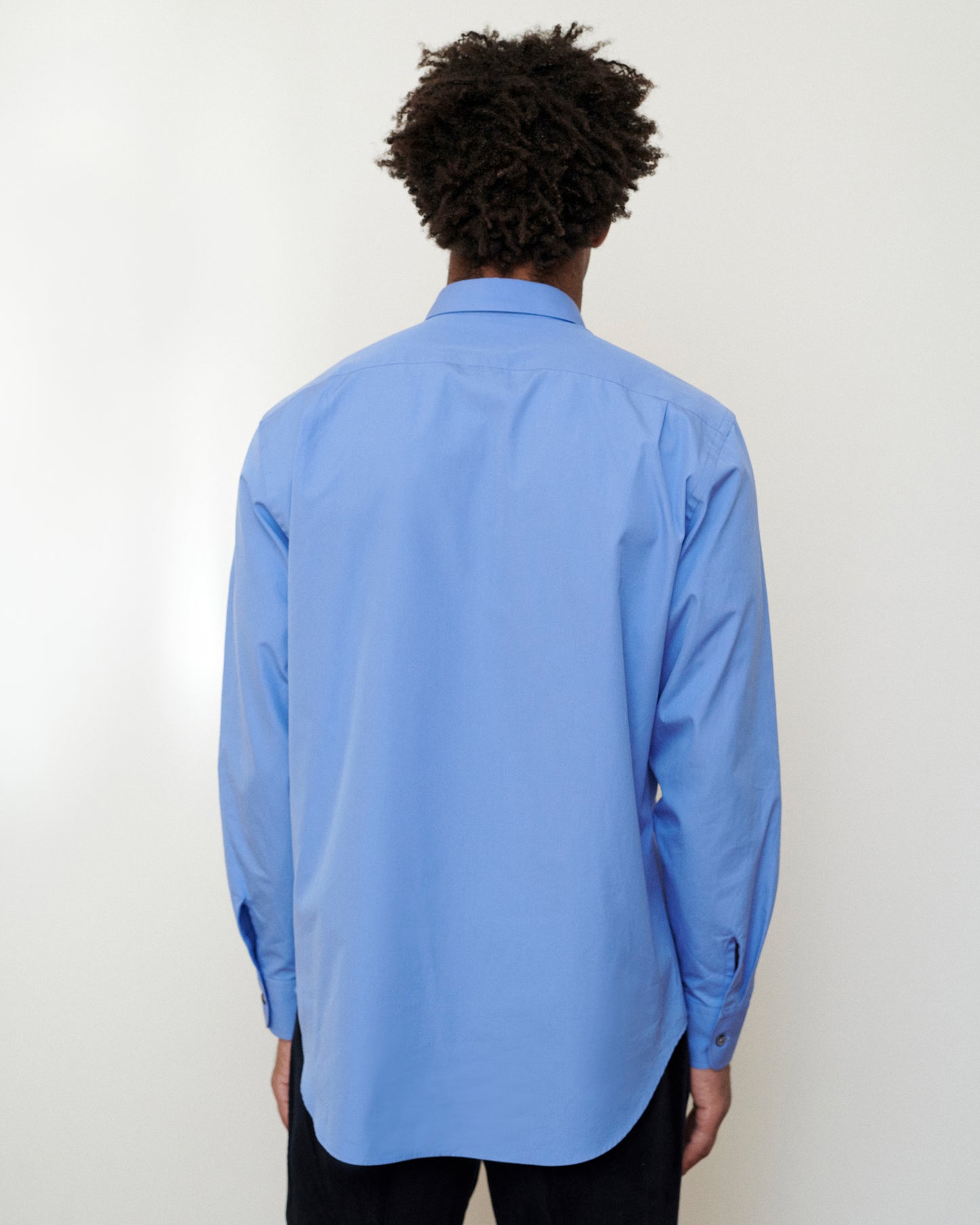 Chalk Blue Cotton Liam Shirt