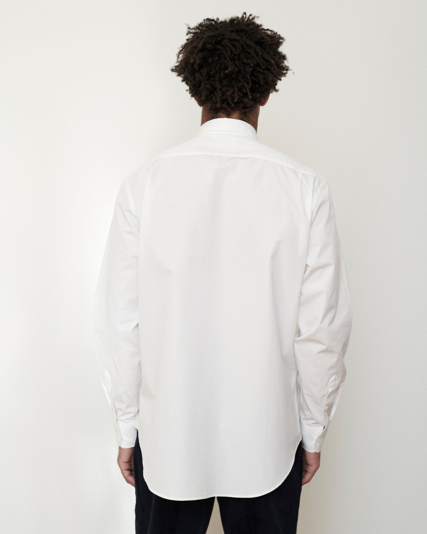 White Model Cotton One Shirt