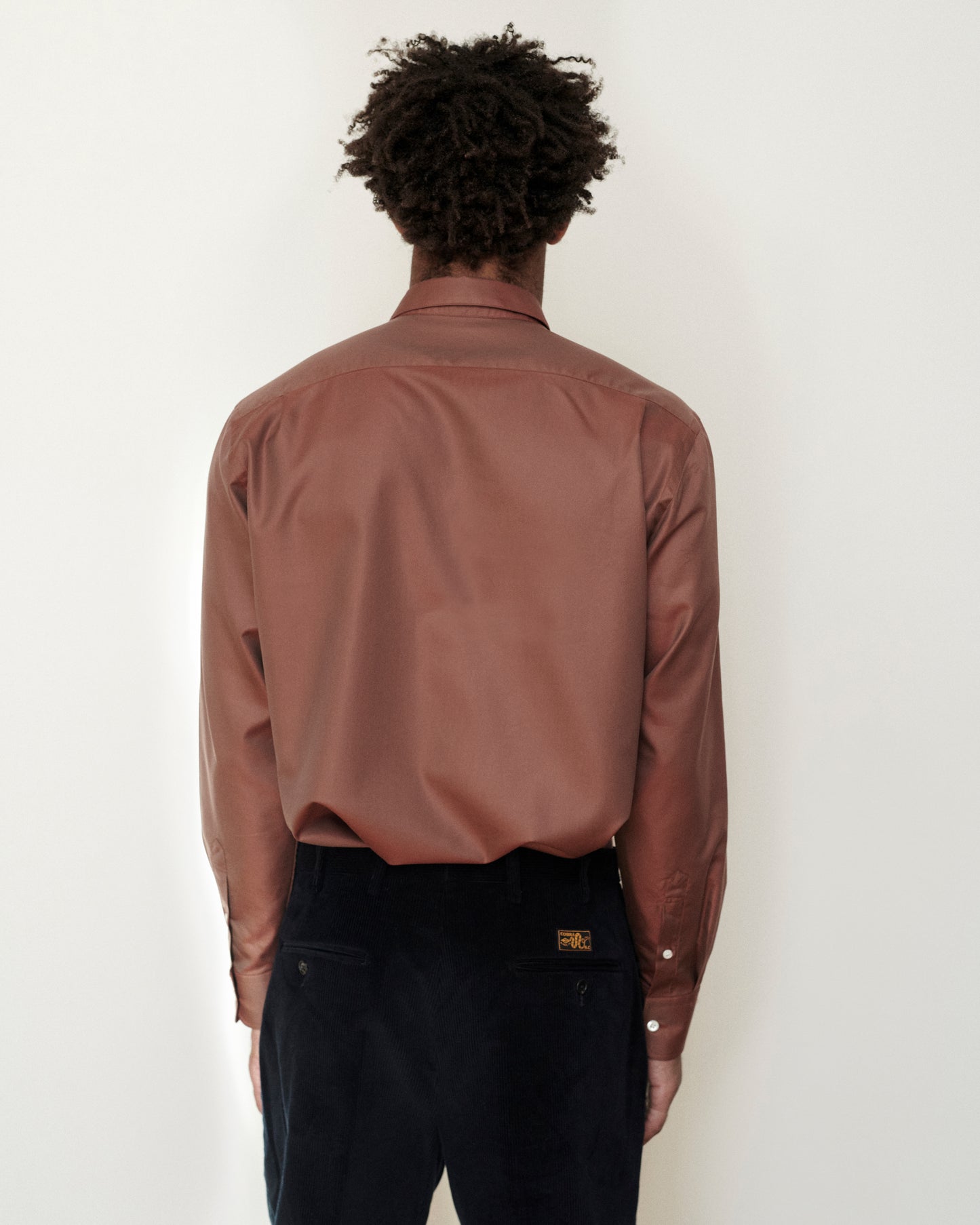 Washed Red Silk Cotton Model One Shirt