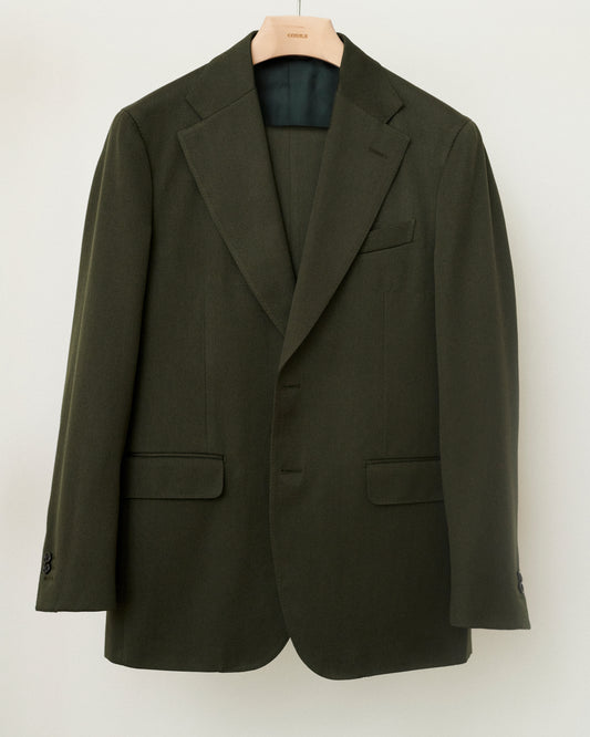 Dark Green Twill Artist Suit