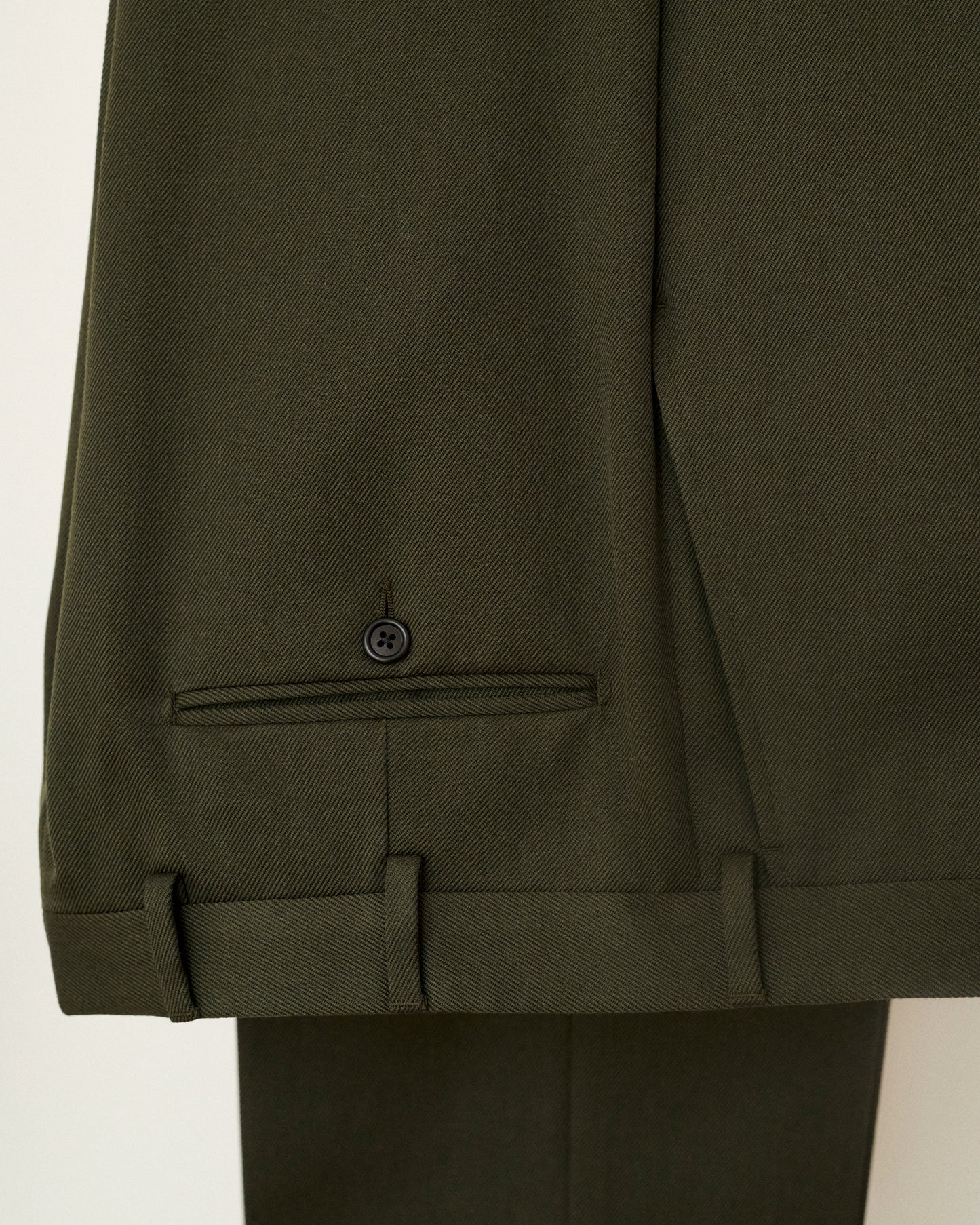 Dark Green Twill Artist Suit